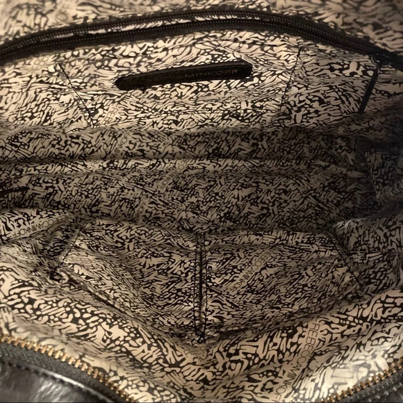REBECCA MINKOFF  Large Leather Satchel w/ Handles and Strap Fun Lining - Picture 9 of 14